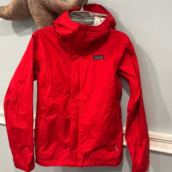 Patagonia Jackets & Blazers - Patagonia Torrentshell H2NO Hooded Rain Jacket Waterproof Nylon Red Delicious